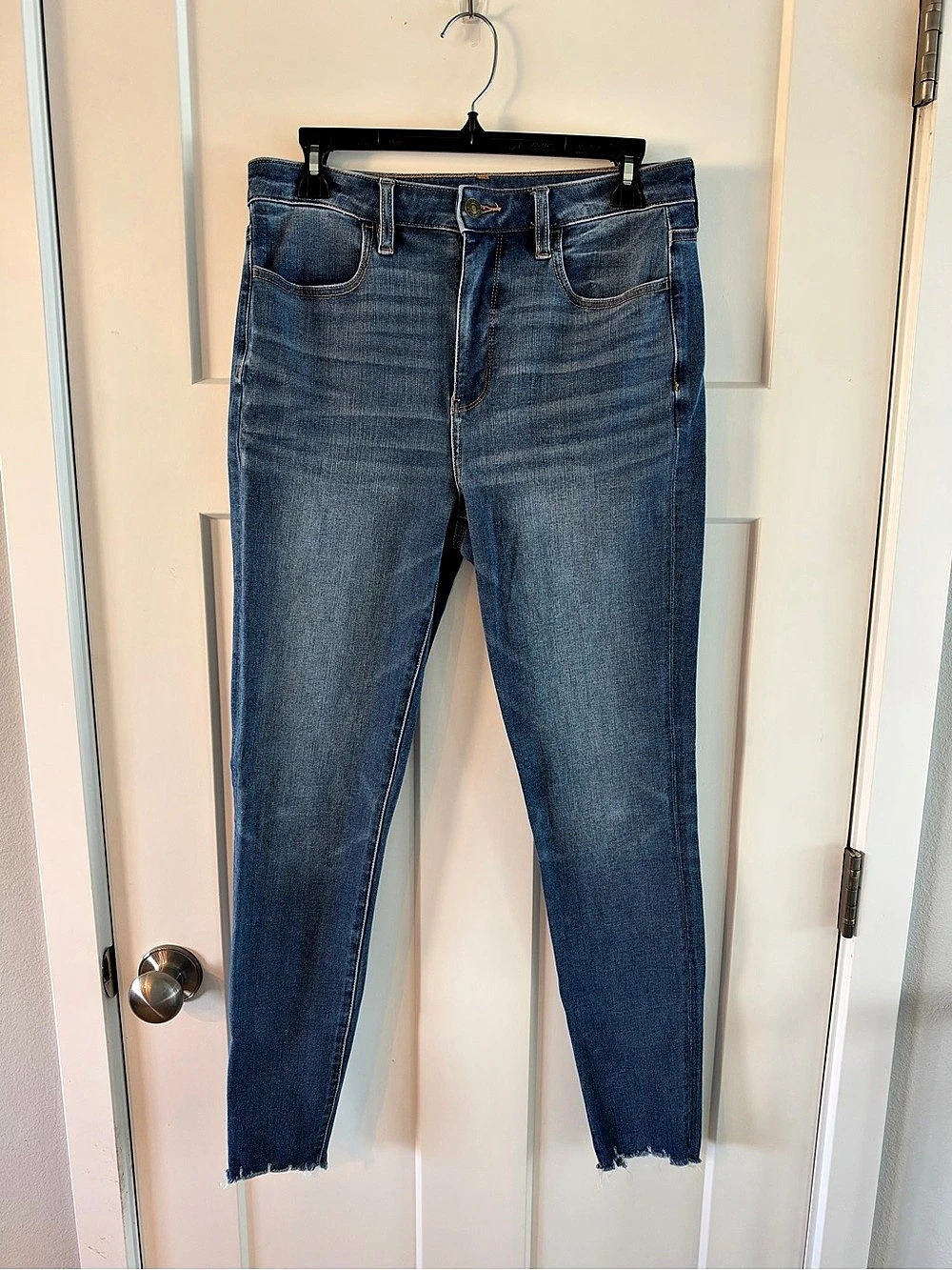 American Eagle The Dream Jean High-Waisted Jegging Blue Waist 8